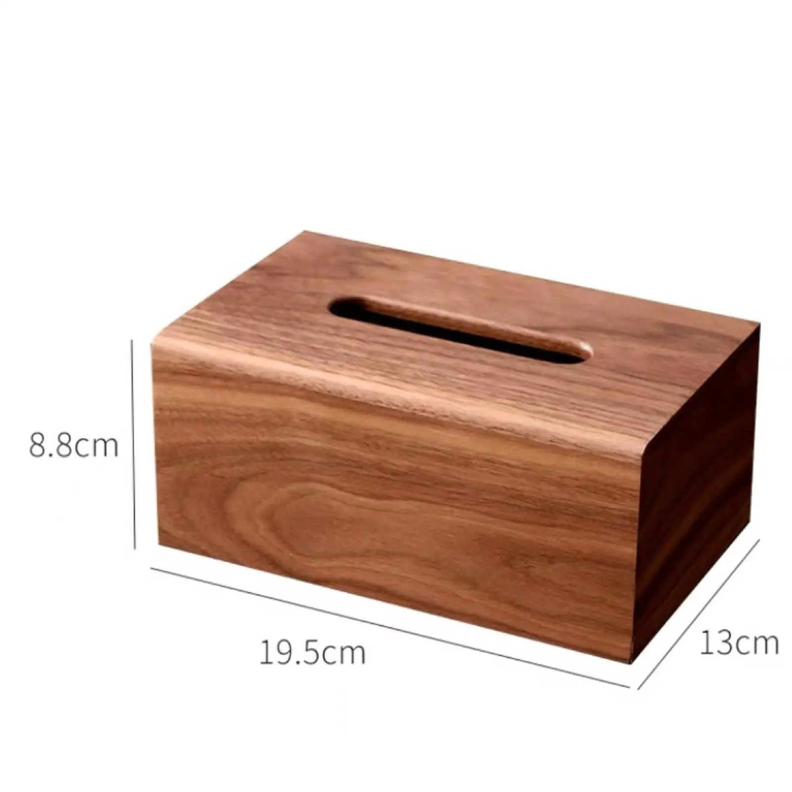 

Wood Tissue Box Dispenser Napkin Case Decor for Dorm Desktop Farmhouse