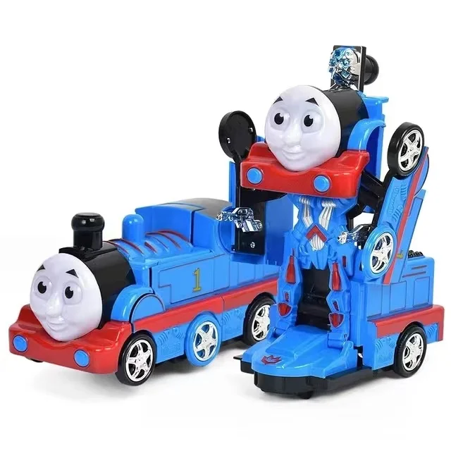 

Electric Transforming Train Thomas Robot Tank Engine And Friends Children's Music Train Model Educational Toys Kids Boy Gift