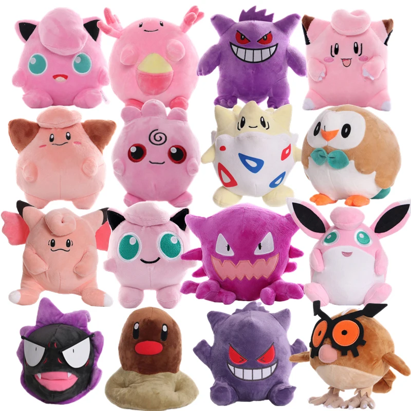 

Pikachu Peluche Jigglypuff Squirtle Bulbasaur Charmander Pokemon Plush Toys Charizard Gengar Mewtwo Stuffed Doll Xmas Kid Gift