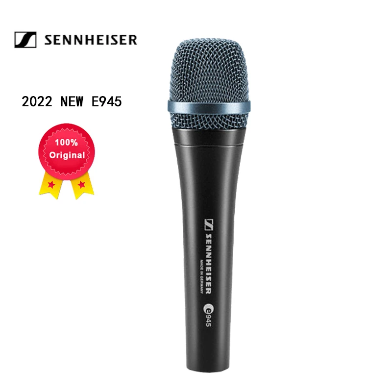 Оригинальный караоке-микрофон Sennheiser E945, профессиональный проводной микрофон для представлений, Динамический Ручной микрофон с супер сердечками, 100%