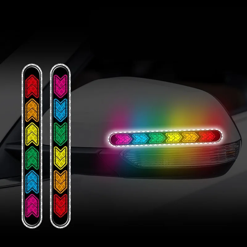 Яркие светоотражающие наклейки для автомобиля автомобильная дверь Корпус