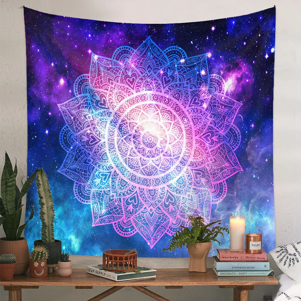 

Starry Sky Mandala Tapestry Art Tapestry Wall Hanging Living Room Bedroom Dorm Party Wall Decoration