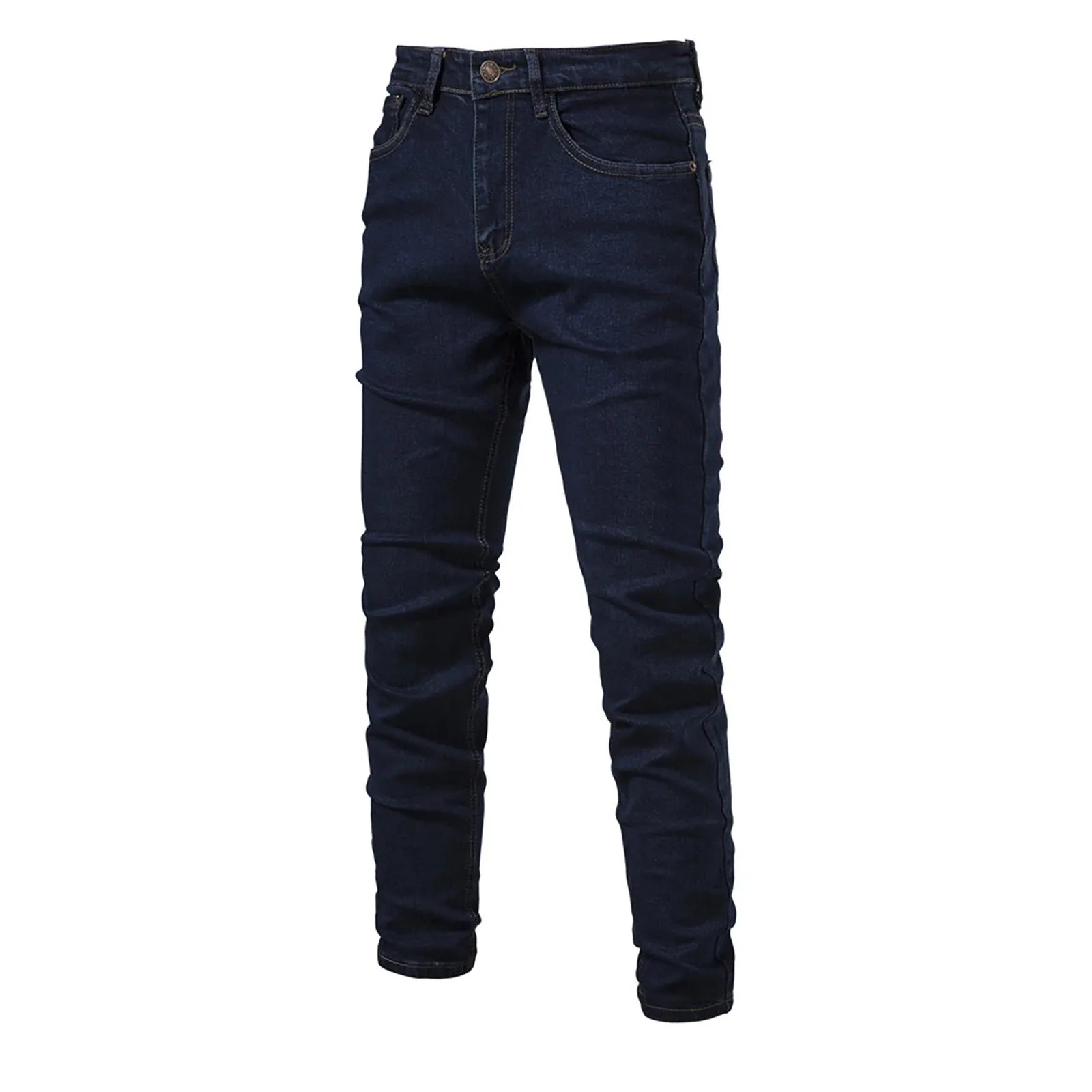 

Брюки Y2K мужские зауженные, черные джинсы, новая уличная одежда, американские ретро однотонные прямые брюки в стиле хип-хоп, свободные джинсовые штаны, уличная одежда