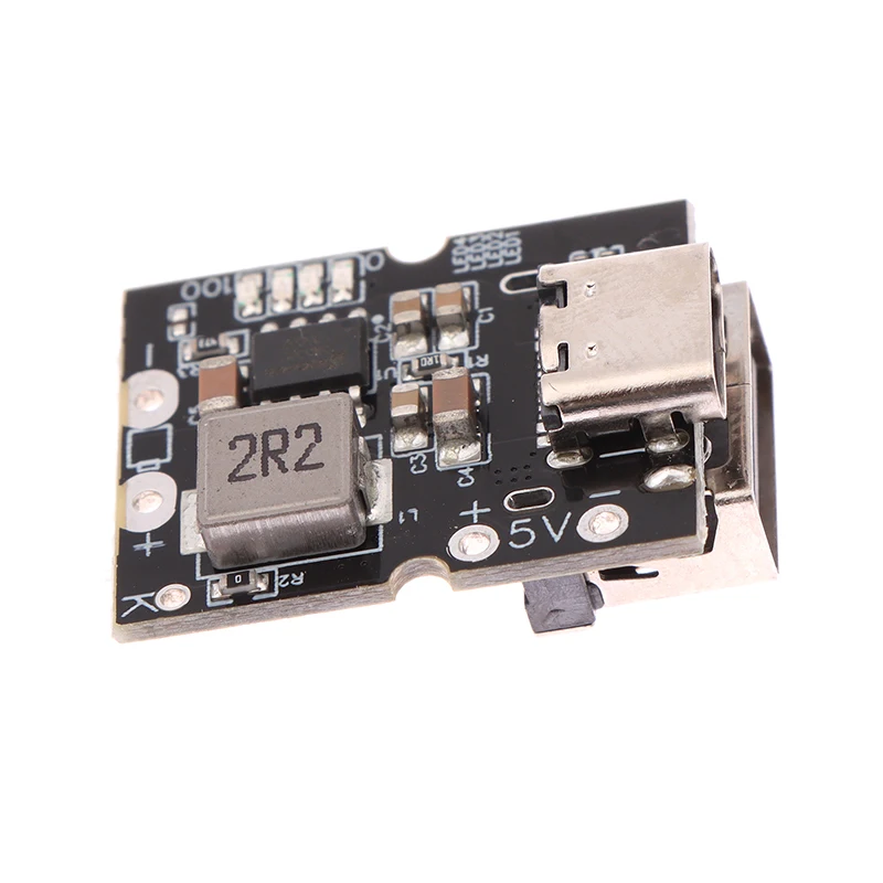 Фото USB Type-C 5В 2А Модуль повышающего преобразователя напряжения (Boost Converter) с LED-дисплеем для DIY зарядных устройств и аксессуаров для мобильных повербанков №3