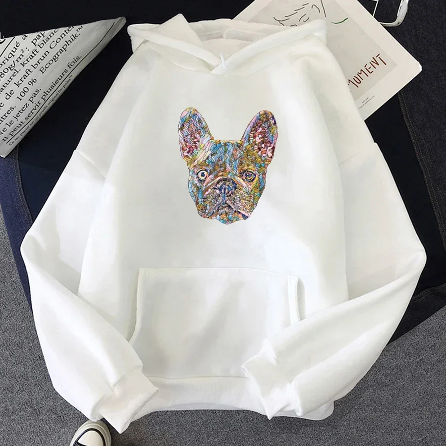 

Cute Dog Print Sweatshirt Kawaii French Bulldog Hoodies Oversized Funny Graphic Unisex Fashion Hoodie Streetwear Female Hooded