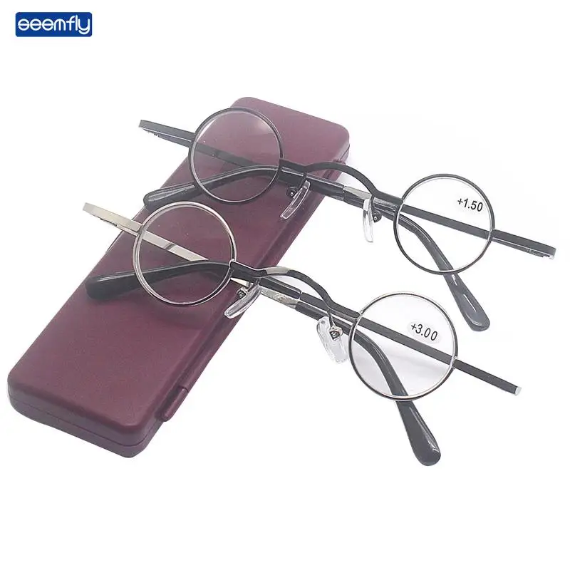 Очки для чтения Seemfly круглые мужчин и женщин винтажные аксессуары при пресбиопии