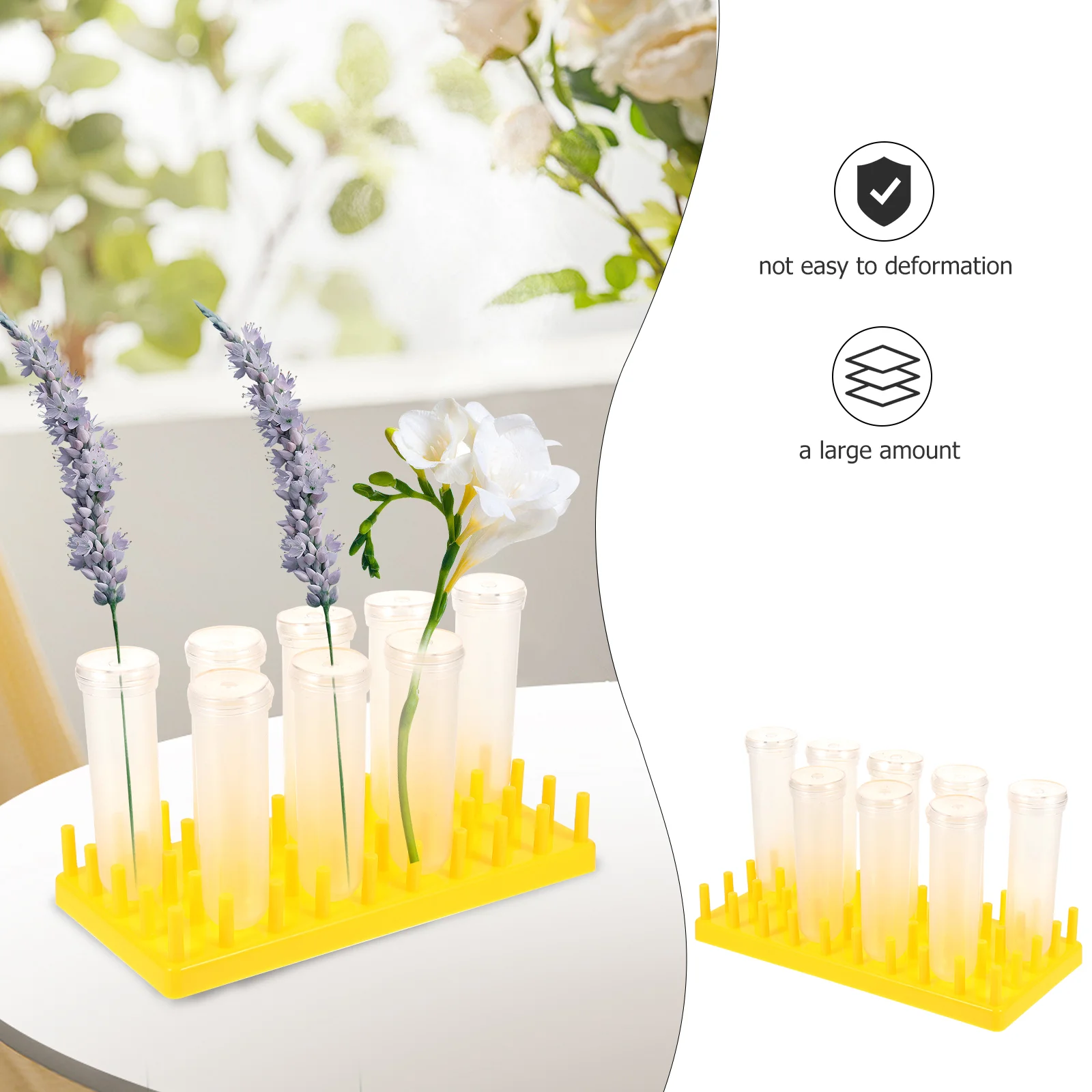 

1 set of Flower Arrangement Tubes Floral Water Tubes Flower Water Tubes with Caps