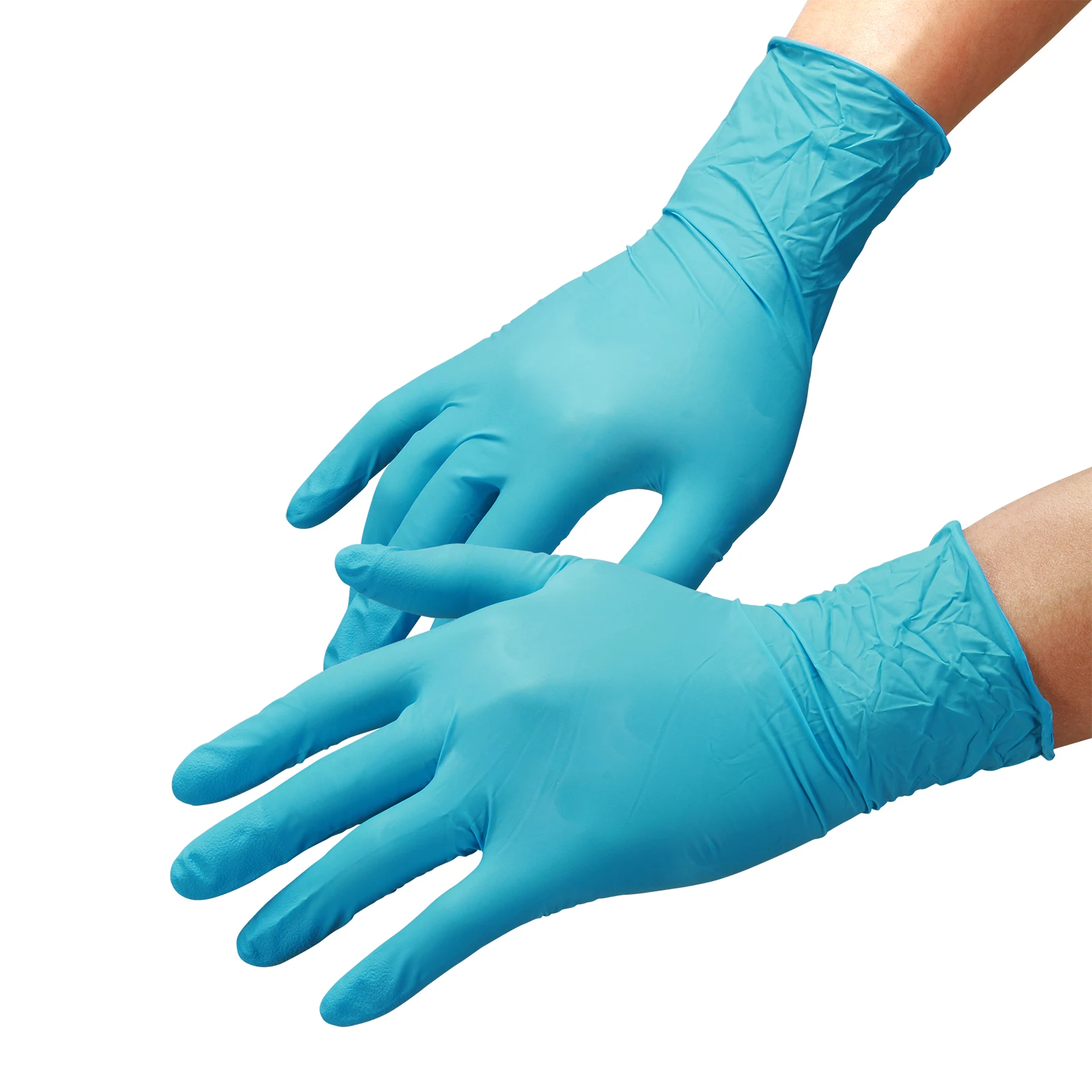

Синие Защитные нитриловые одноразовые перчатки, Резиновые Садовые Перчатки для детской уборки