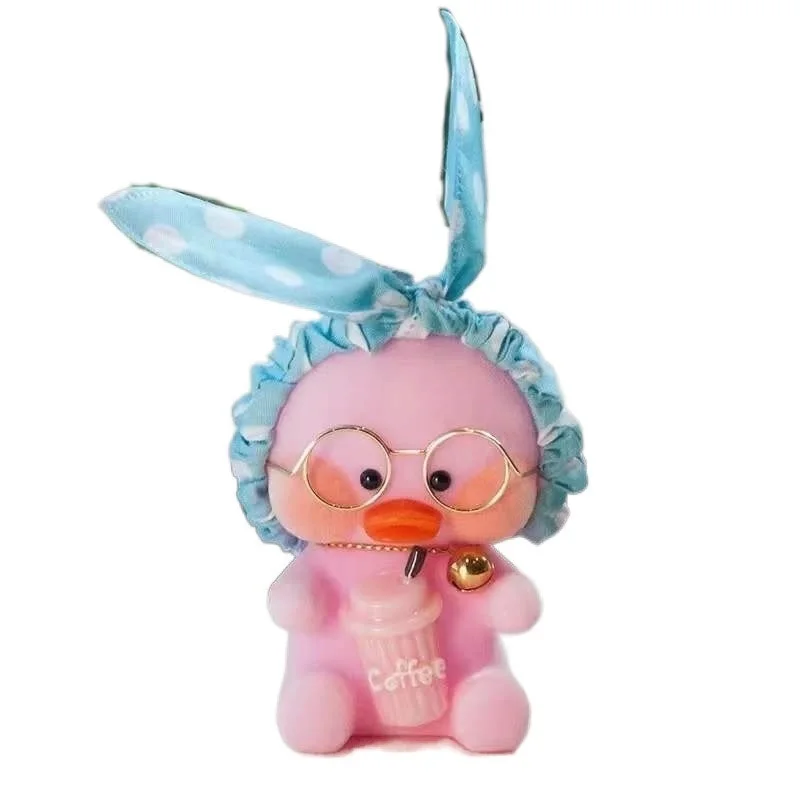 

New duck doll keychain little yellow plush hand-made cartoon pendant gift girl