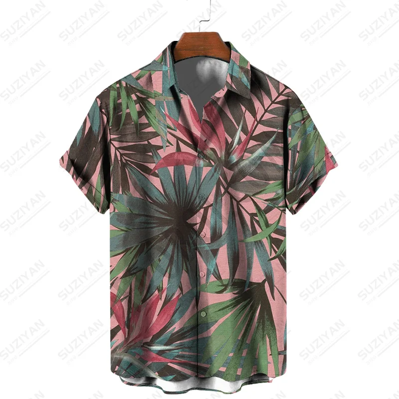 

Loose Shirt Vintage Korean 3D Printing Fashion Especial Stand Summer Clothes For Men 2022 Large Size Elegant Summer Clothing