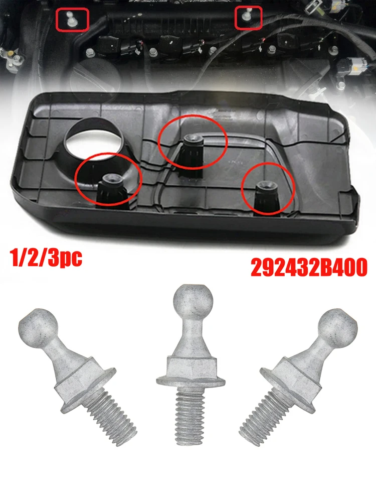 

1/2/3pcs Car Engine Cover Mounting Bolt For Hyundai For Creta IX25 1.6 For Kia For RIO 2017-2020 29243-2B400 292432B400