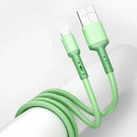 universal soft silicone mobile phone data cable for iphone android usb type c cable charging mobile phone accessories