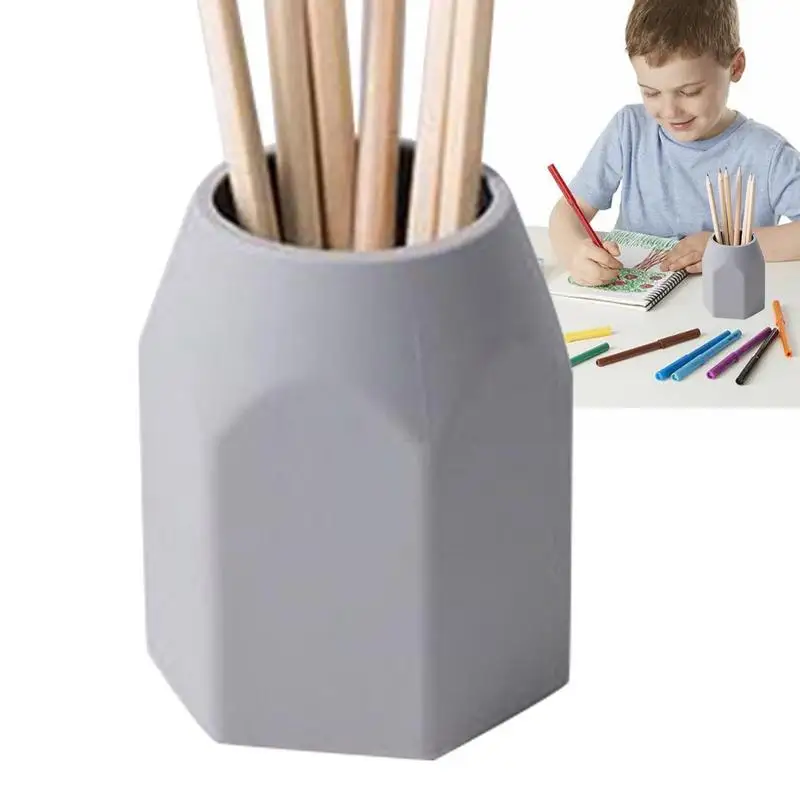 

Cute Silicone Pen Holder Desktop Drawer Stationery Box Case Multi Functional Desk Organizer For Pen Brushes School Home Offices