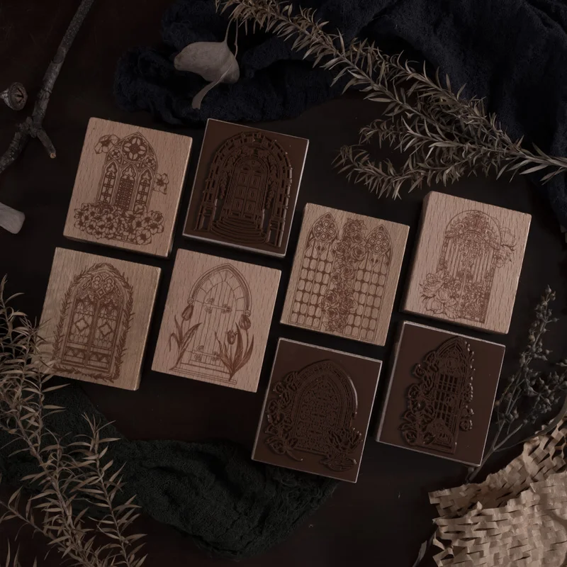 Винтажный Стандартный штамп в стиле барокко для оформления открыток журнал