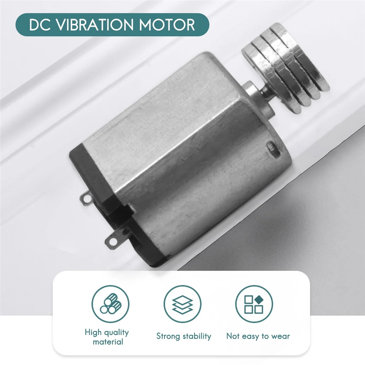 Фото DC1.5V-9V 3200 a об/мин выходная скорость микро вибрирующий двигатель, 18x15x12 мм Серебристый №4