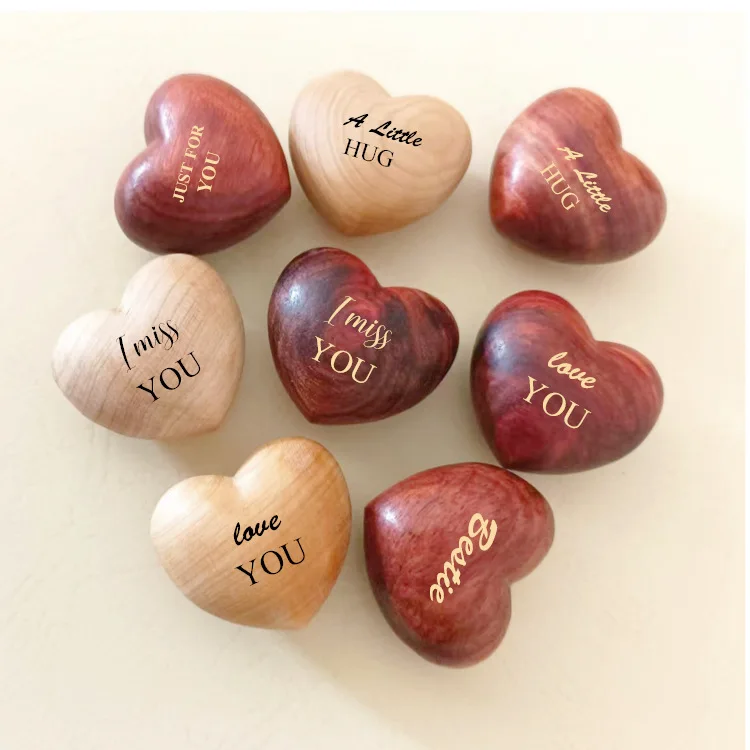 

3x3cm Wooden Love Valentine's Day Token Just For You Love You Be Mine Valentine's Day Wooden Ornaments Valentine's Day Gifts