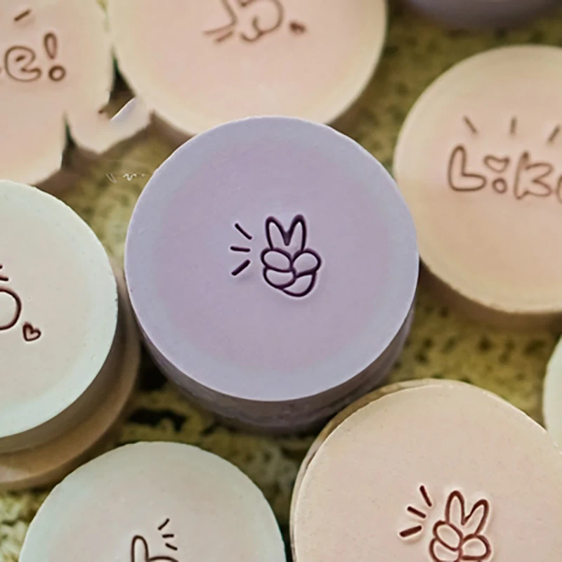 Victory Gesture DIY Мыльный штамп Акриловая печать ручной работы Инструменты для