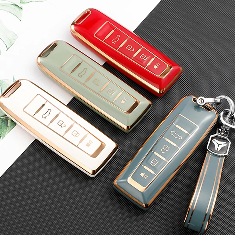 

TPU Car Remote Key Cover Case Bag Fob Shell Holder Keychain for Great Wall WEY Wey A1 A3 A4 A5 A7 A8 VV5 VV6 VV7 Protector