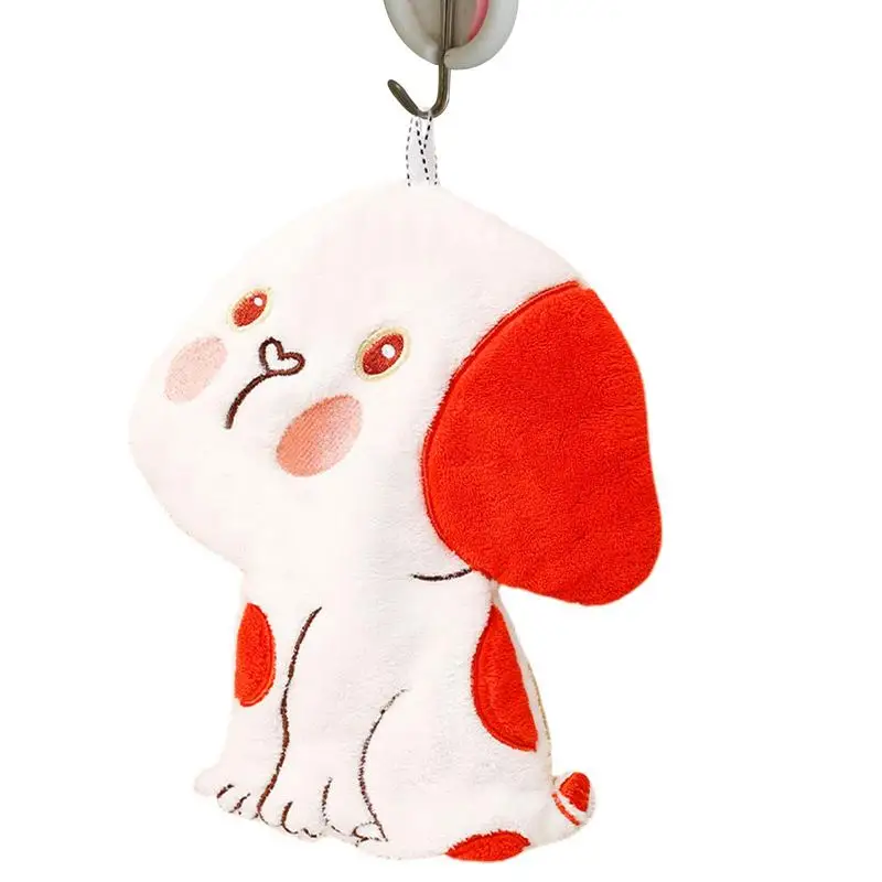 

Cartoon Hand Towel Thickened Hand Towels For Bathroom With Dog Shape Hand Bath Towels Soft Kids Hand Towels Home Supplies For