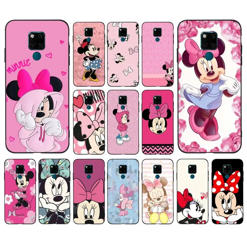 

Disney Minnie Mouse Phone Case for Huawei Mate 20 10 9 40 30 lite pro X Nova 2 3i 7se