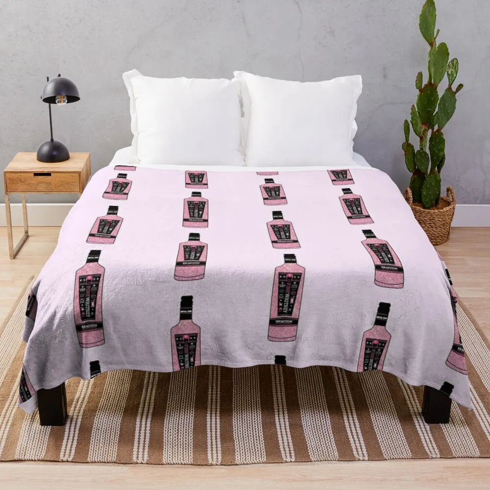 

Pink Whitney Glitter Throw Blanket King Flannel Blanket