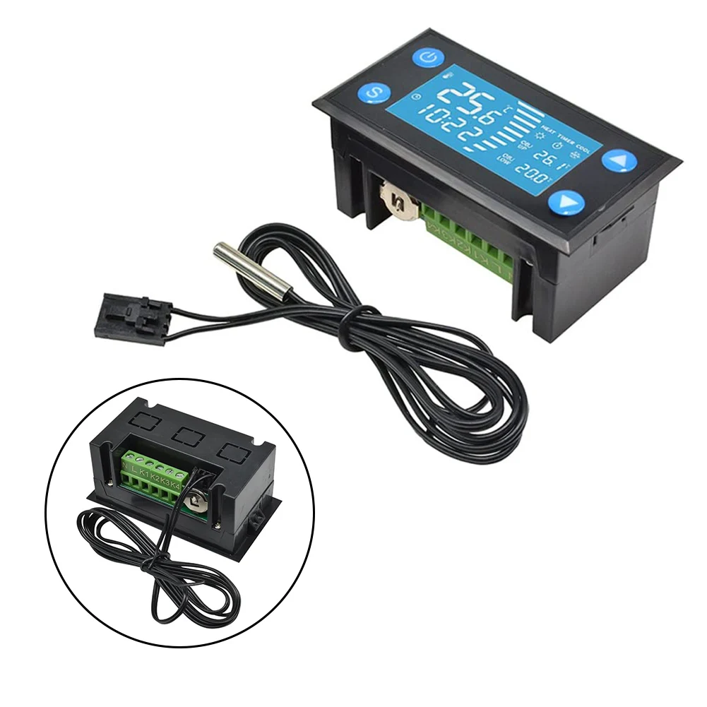 Контроллер температуры с таймером датчик-зонд W-1213 интеллектуальный термостат