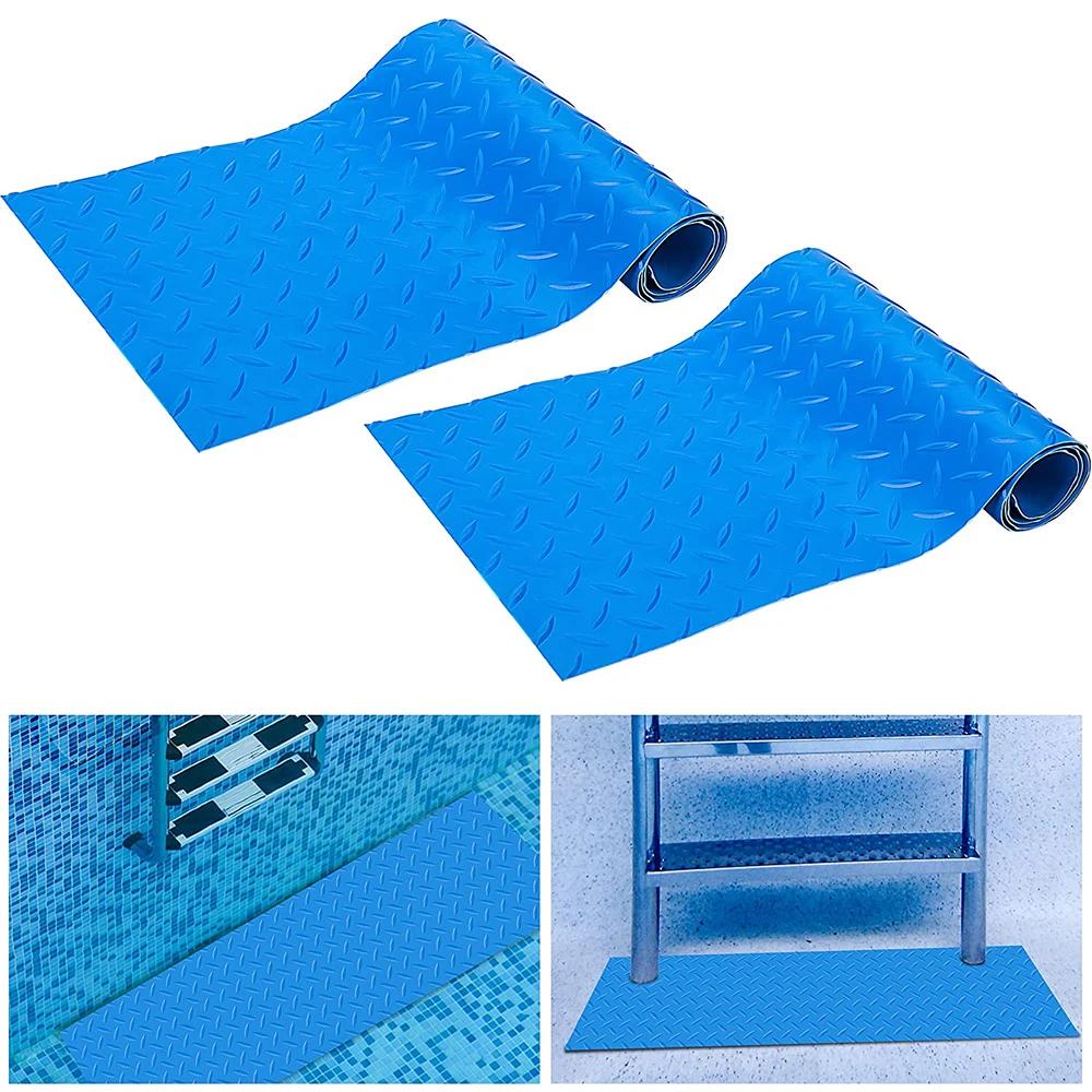 

Swimming Pool Ladder Mat, 23x90cm Non-Slip Pool Step Pad-Medium Swimming Pool Mat Safety Liner for Swimming Pool Liner