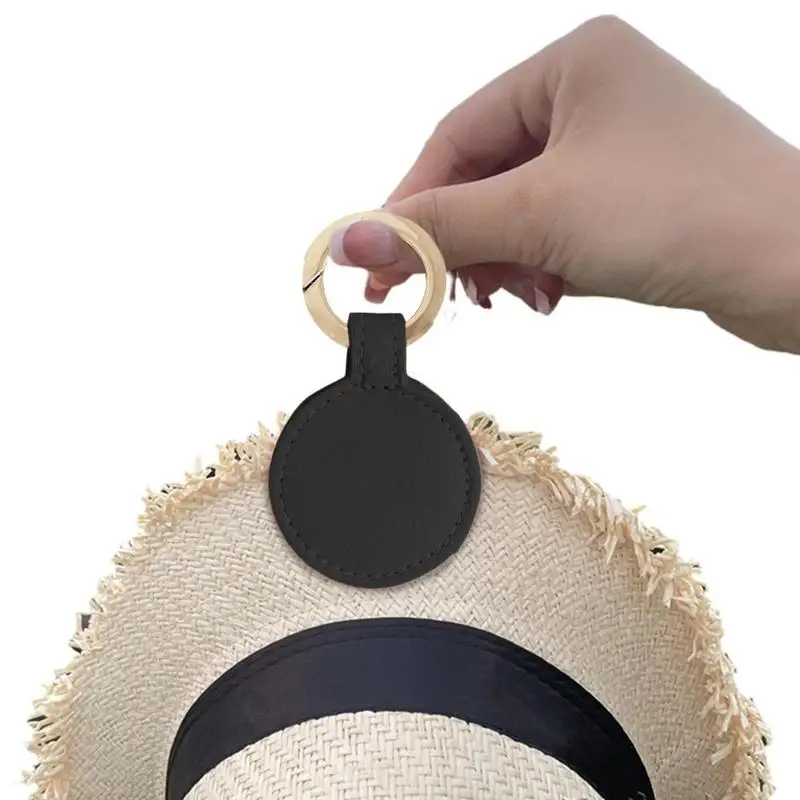 

Зажим для шляпы для путешествий, яркий магнитный держатель для чемодана, кожаные зажимы, держатель для кепки на сумке, подходит для солнцеза...