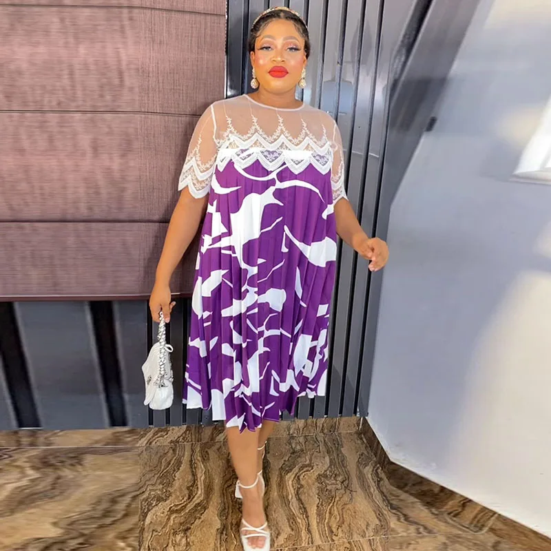 

Polyester African Women Dresses African Clothes Dashiki Traditional Flower Print Ankara Dress Fashion Nigerian Party Gowns Women