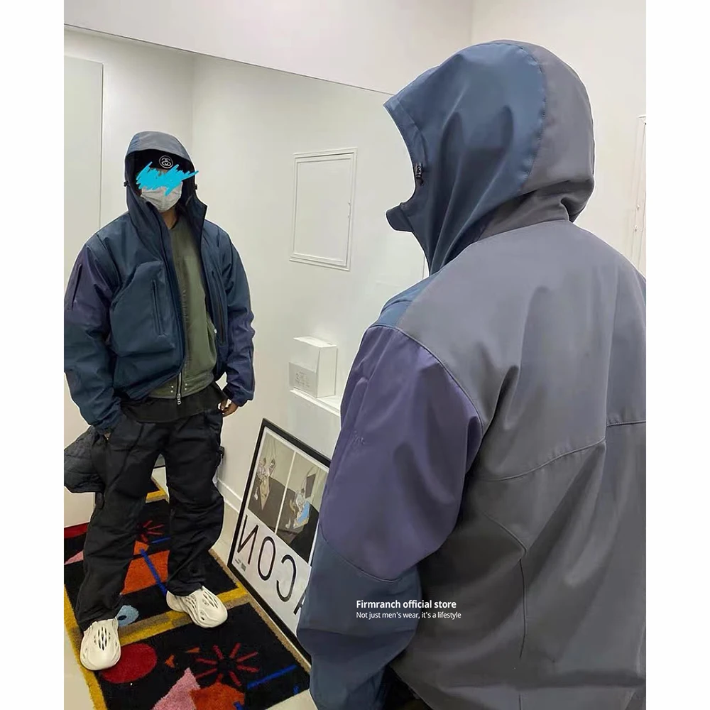 

Куртка-карго Мужская/Женская нейлоновая на молнии с капюшоном