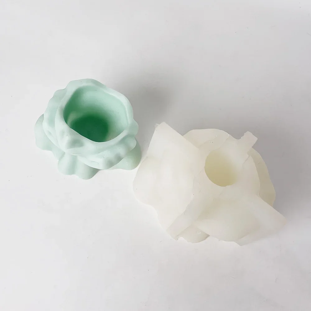 Абстрактное лицо силиконовая форма для цветочного горшка суккулентные растения