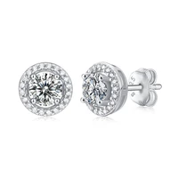 925 sterling silver moissanite earrings 0 5ct for wedding engagement jewelry gifts moissanite women stud earrings