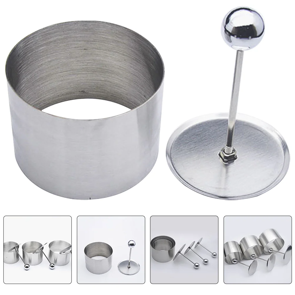 

Ring Press Molds Cake Round Mousse Steel Stainless Tart Pastry Patty Rings Cold Maker Metal Nonstick Circlebaking Setting Dish