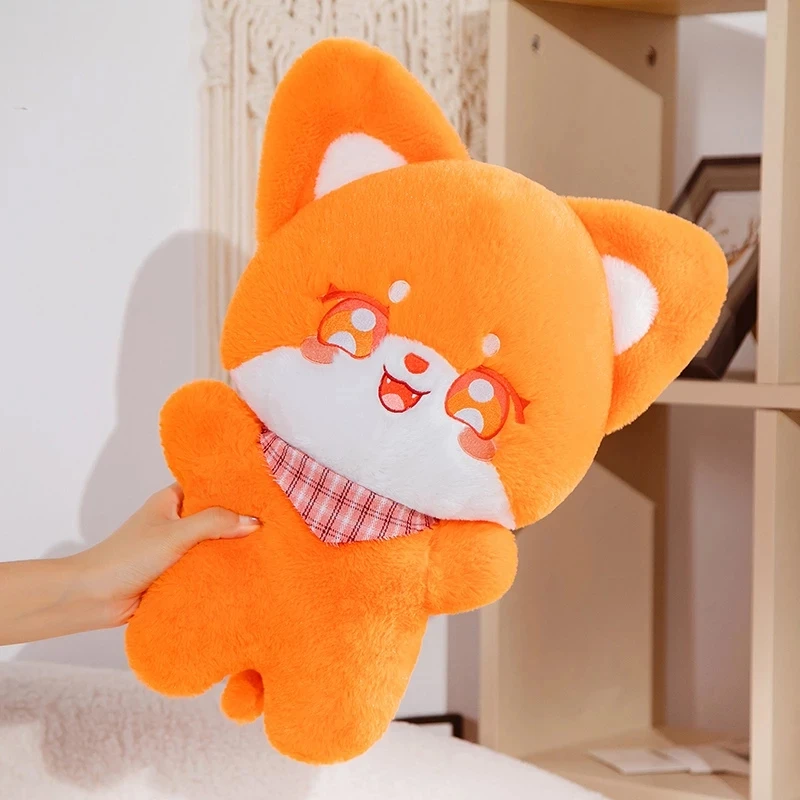 

40CM Cute Soft Fluffy Fox Plush Toy Cartoon Foxes Stuffed Animal Doll Girl Lovers Christmas Gift Kawaii Sofa Decor Sleep Pillow