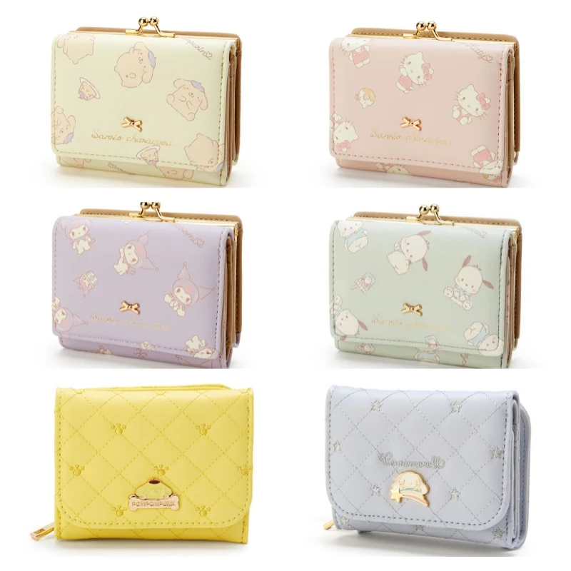 MINISO Sanrio кавайный кошелек брелоки Hello Kitty Моя Мелодия косплей сумка Kuromi рюкзак