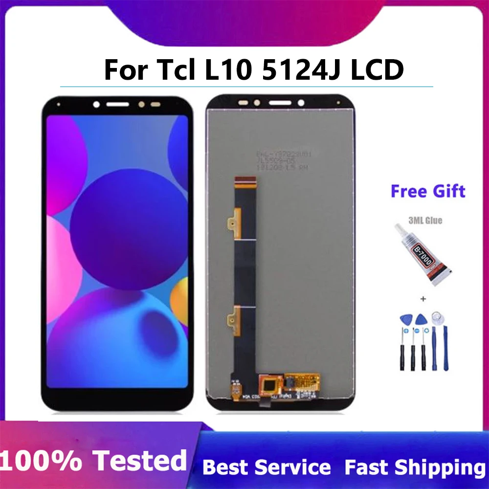 

5.5" 100% New LCD For TCL L10 5124J Sc9863a LCD Display + Touch Screen Digiziter Panel Assembly Repair Parts LCD Screen Tested
