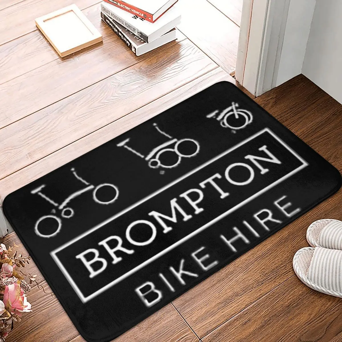

Велосипеда Brompton напольный коврик из полиэстера, Впитывающий Коврик, ковер, кухонные коврики для входа в дом, коврики, Противоскользящие коврики для балкона