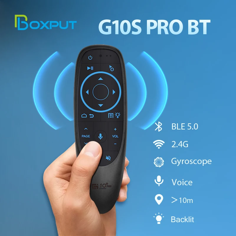 G10S PRO BTS Remote G20S PRO BT 2.4G Wireless Gyro Voice Backlit Air Mouse Remote Control BPR1S Plus BlE 5.0 Remote for TV Box