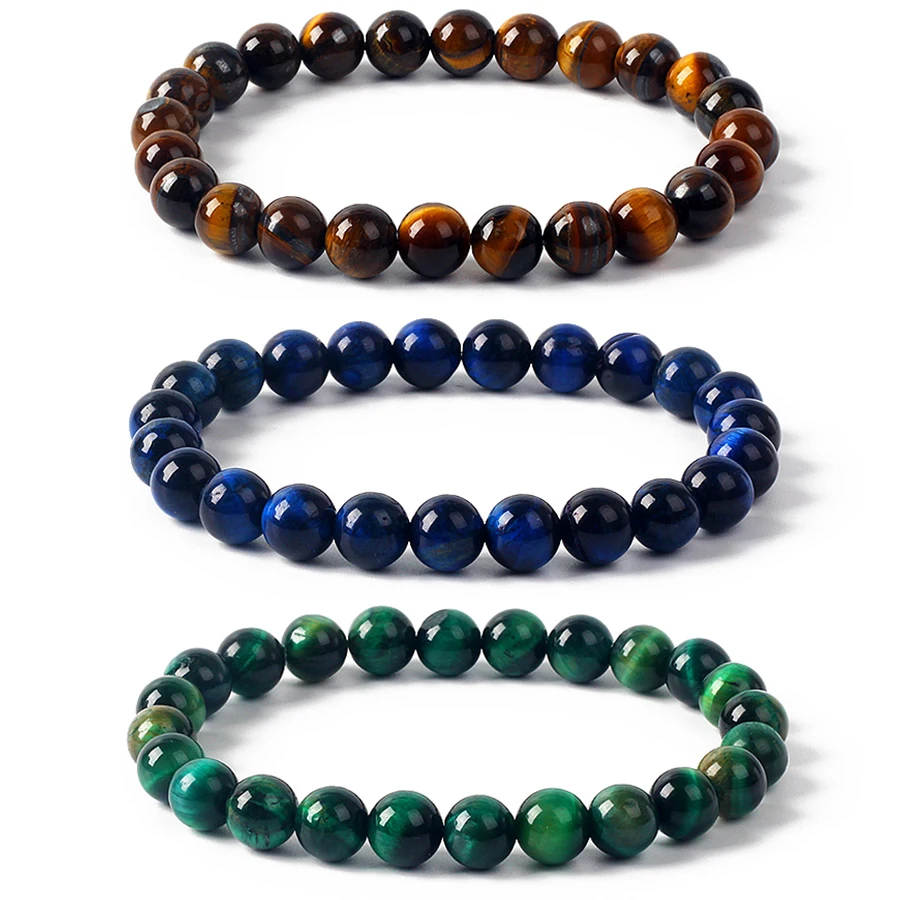 

Original Royal Tiger Eye Bracelets Men Natural Energy Stone Beads Reiki Healing Bracelets for Women Yoga Prayer Jewelry Pulseras