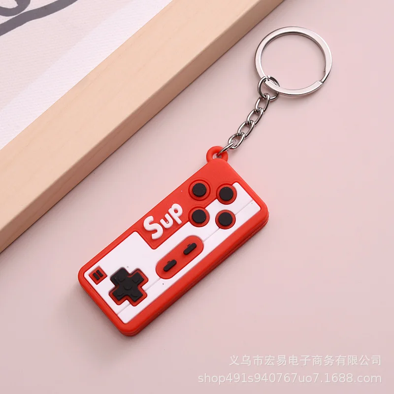 Новая мультяшная имитация мягкой резины брелок для игровой консоли подвеска