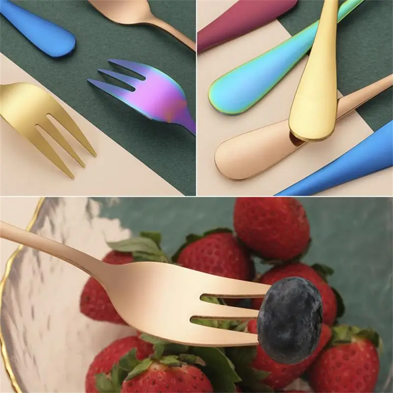 

Salad Fork Tea Fork Stainless Steel Ice Cream Cake Tea Fork Tableware Set Dessert Fork Kitchen Utensils Kitchen Accessories