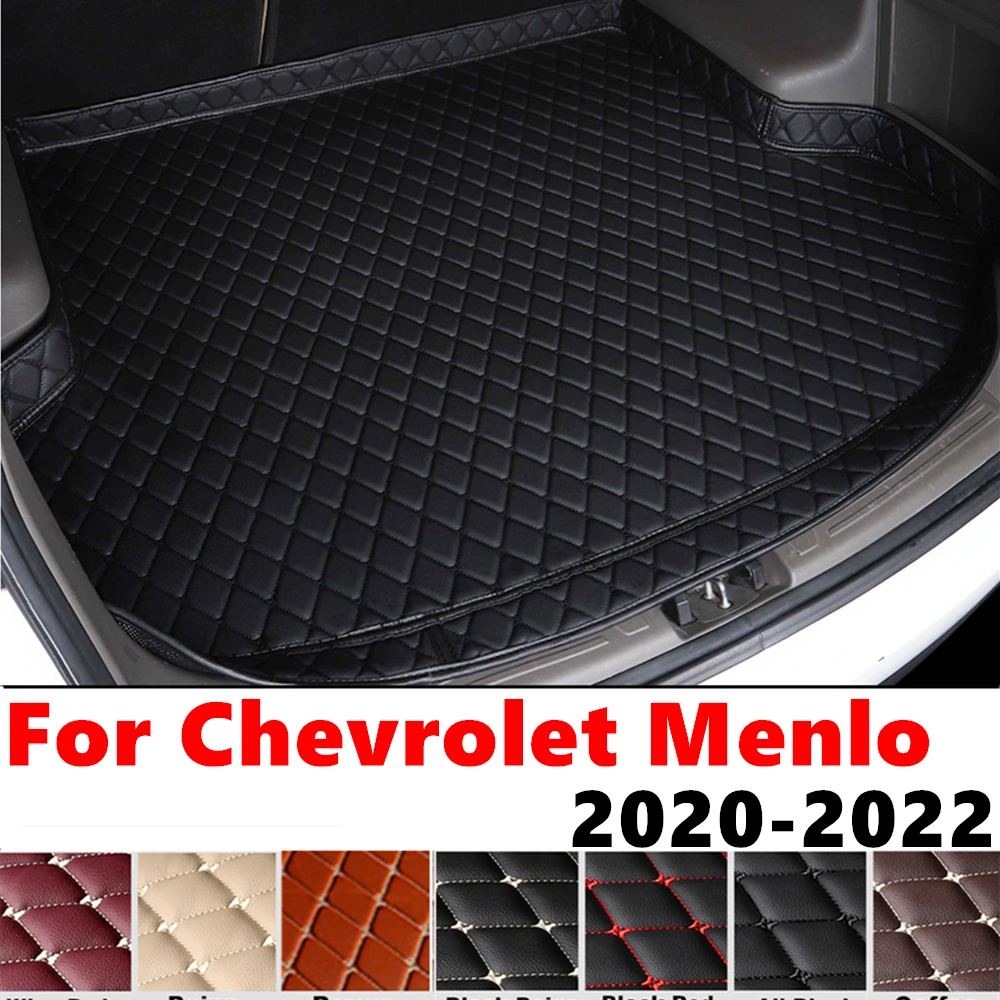 Фото Высокий боковой коврик в багажник автомобиля для Chevrolet Menlo 2022 2021 2020 XPE, защитный чехол для заднего багажника, поднос для багажника, коврик для багажа №1
