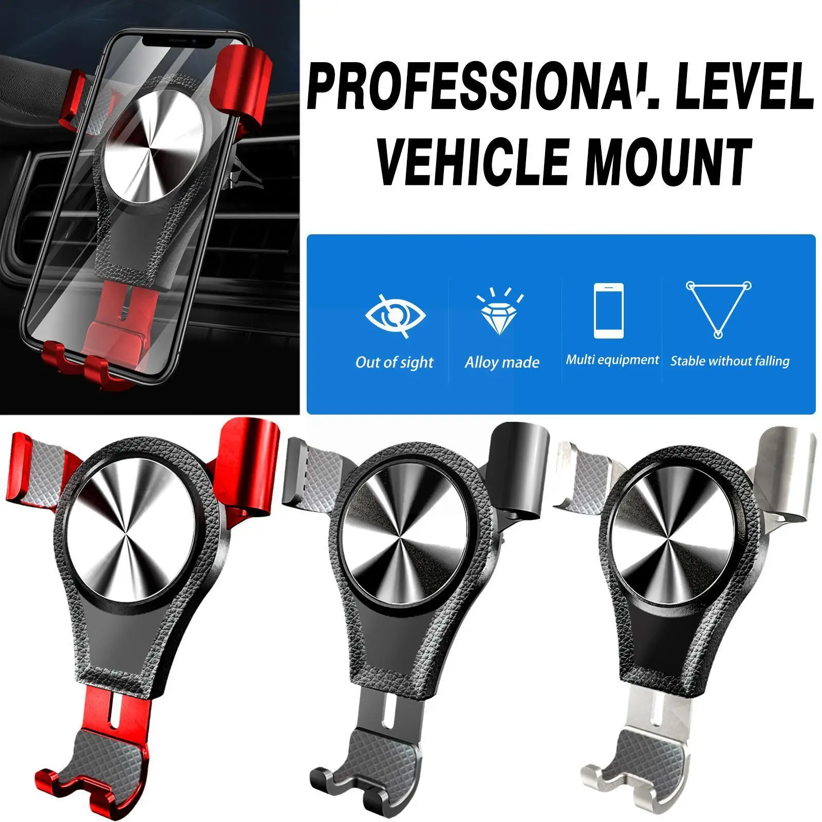 

Универсальный автомобильный держатель для телефона G3X1 с креплением на вентиляционное отверстие