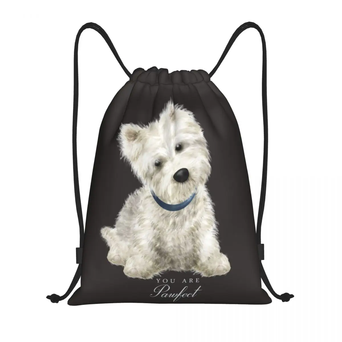 

Westie West Highland White Terrier Dog Drawstring Bag Women Men Portable Gym Sports Sackpack Shopping Storage Backpacks