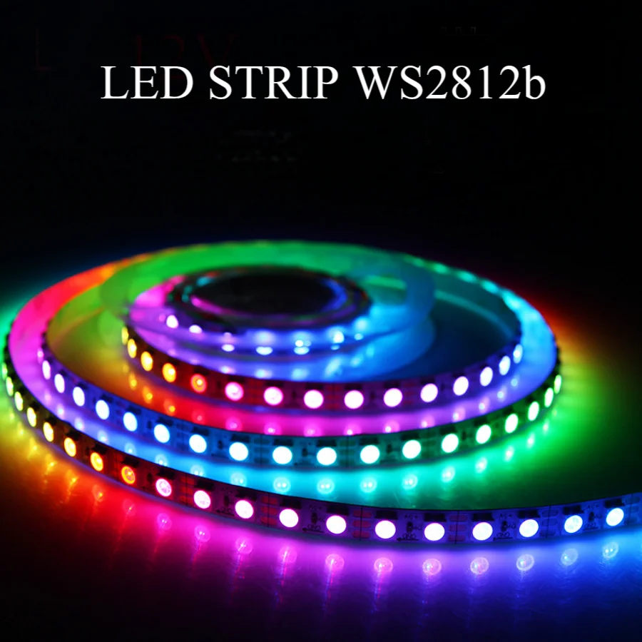RGB LED Strip WS2812b Bright Tape Decoration For Room And Outside Waterproof Low Voltage Ribbon Lighting
