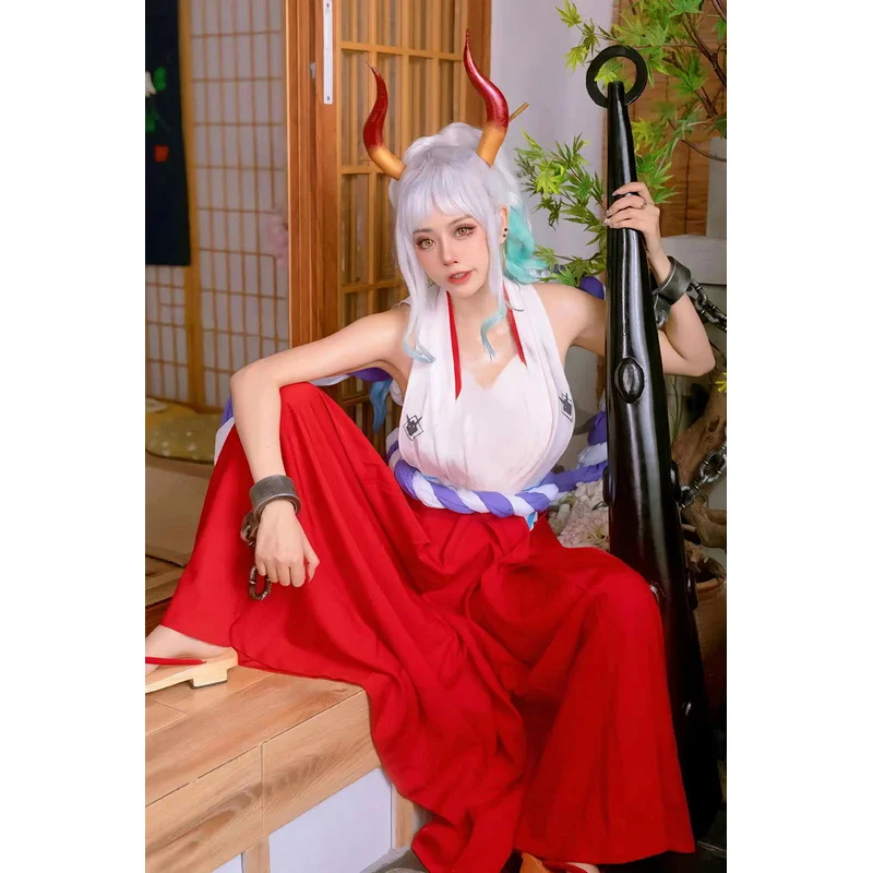 Костюм для косплея аниме Yamato COS кимоно Униформа парик юбка Женский карнавальный