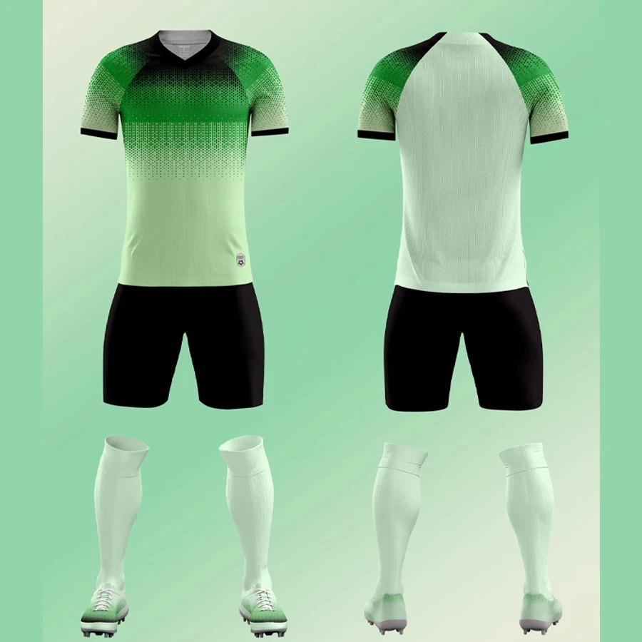 

Adult Soccer Uniform Set Custom Blank Soccer Jerseys Breathable Training Clothes Set Men Sports Wears Soccer Uniform Set