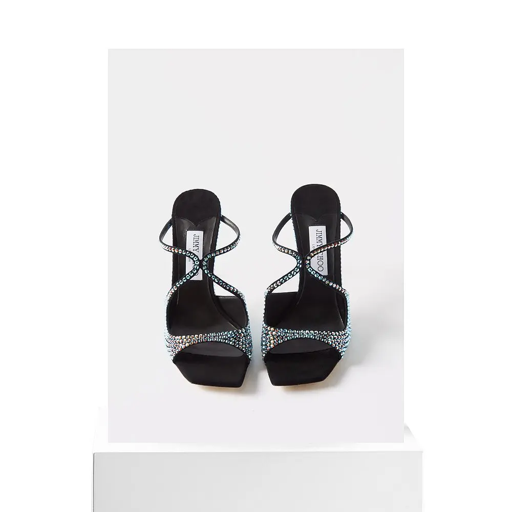 

Designer Women's Sandals Crystal Diamond Open Stiletto Summer Shoes Sexy Latin Dance Ladies Shoe Fashion Banquet Party High Heel