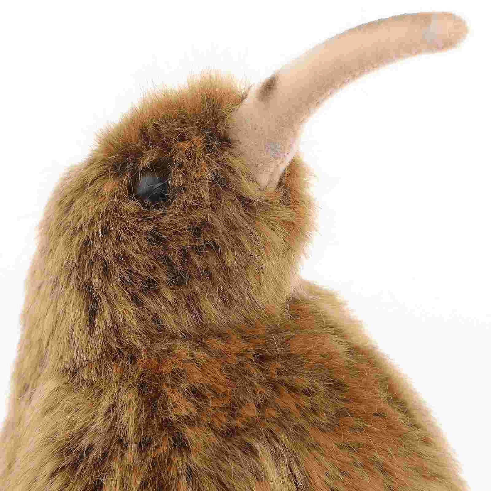 

12cm Stuffed Plush Toy Kiwi Bird Design Pet Animal Toy Decorative Pet (Brown)