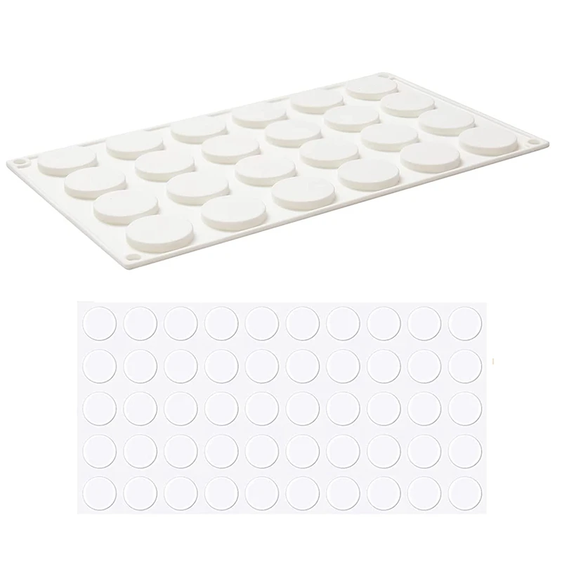 

Силиконовый коврик для воска, 24 полости, 50 шт. съемных липких точек